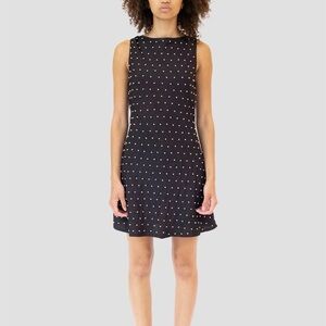 Christina Karin Black Mini Dress with pearls